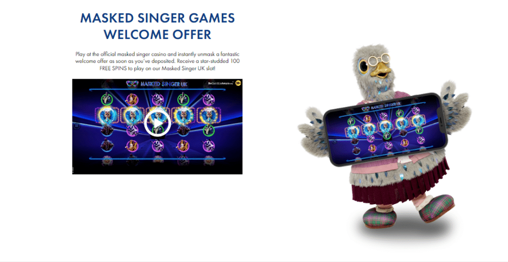 Masked Singer Games UK Welcome Offer