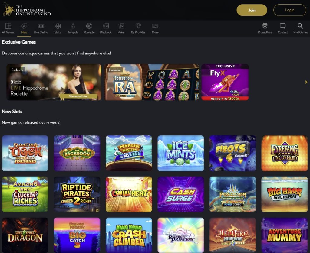 Hippodrome new slots online