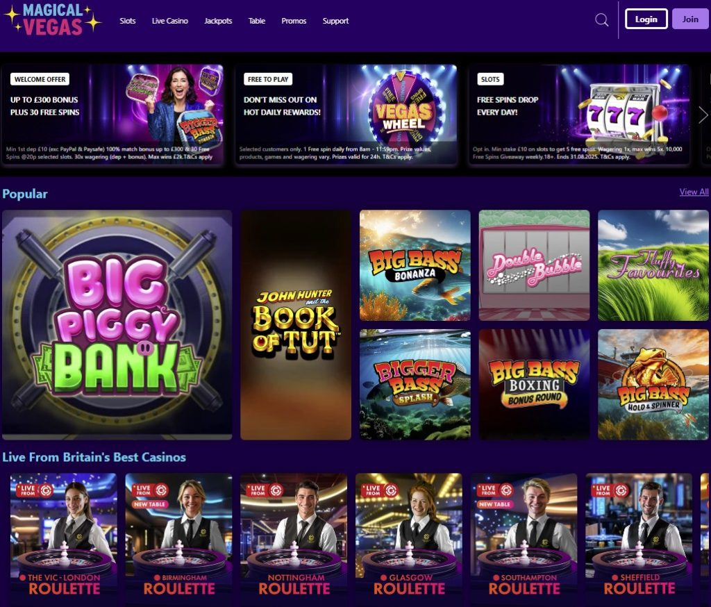 Magical Vegas Casino Games