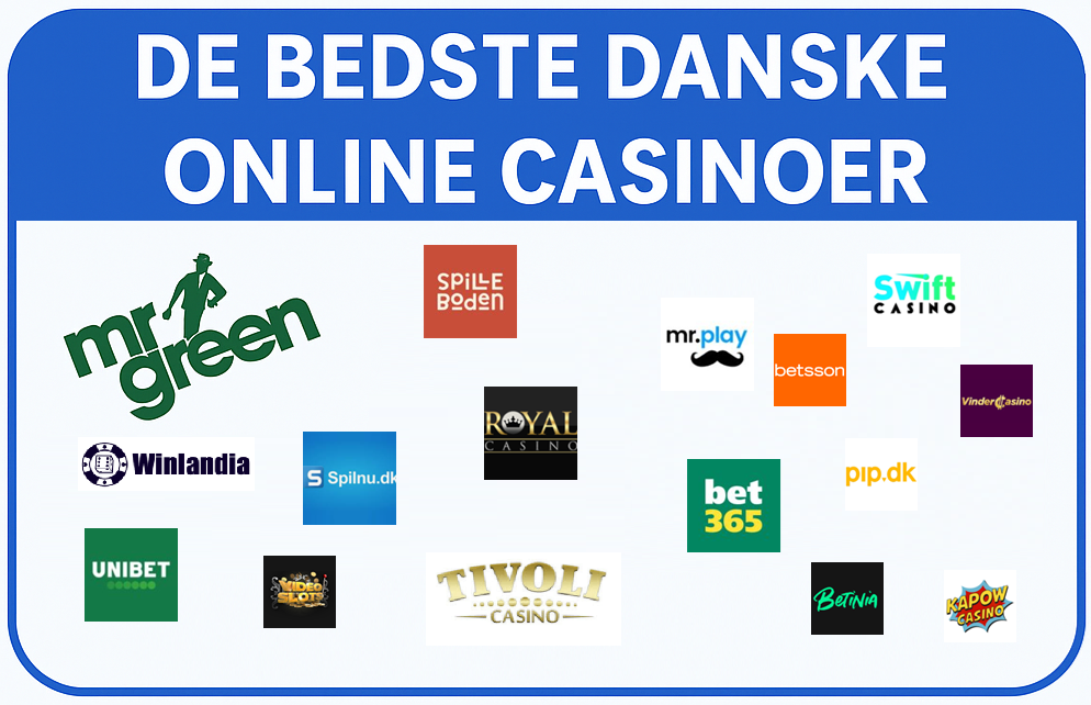 Bedste danske online casinosider