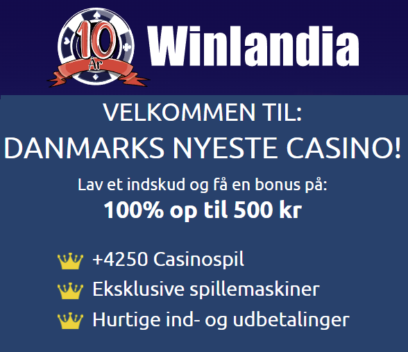 Winlandia casino welkomst bonus Danmark
