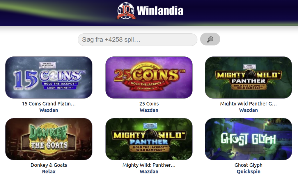 winlandia casino spil