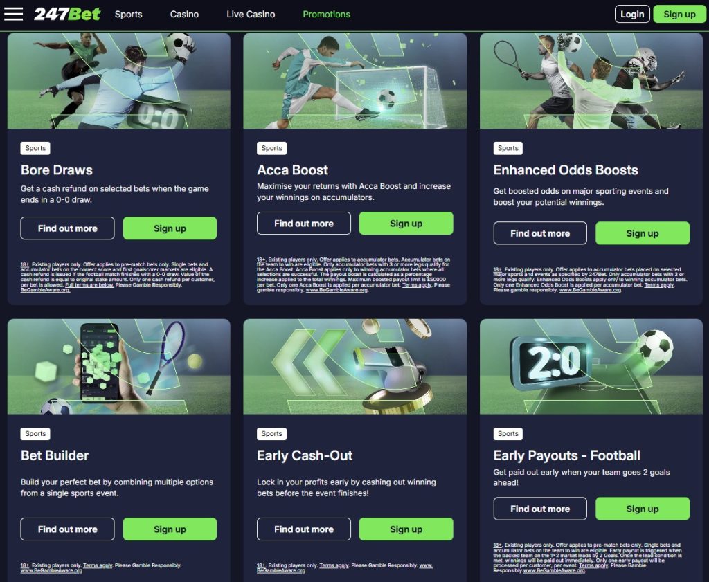 247 bet promo offers