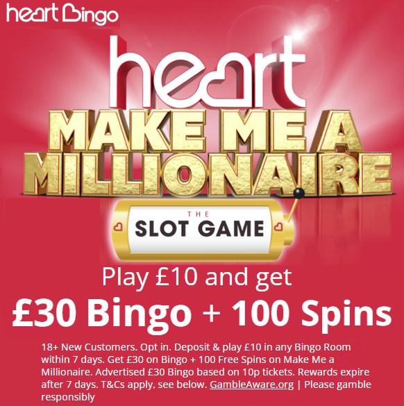 Hearts Bingo Welcome Bonus